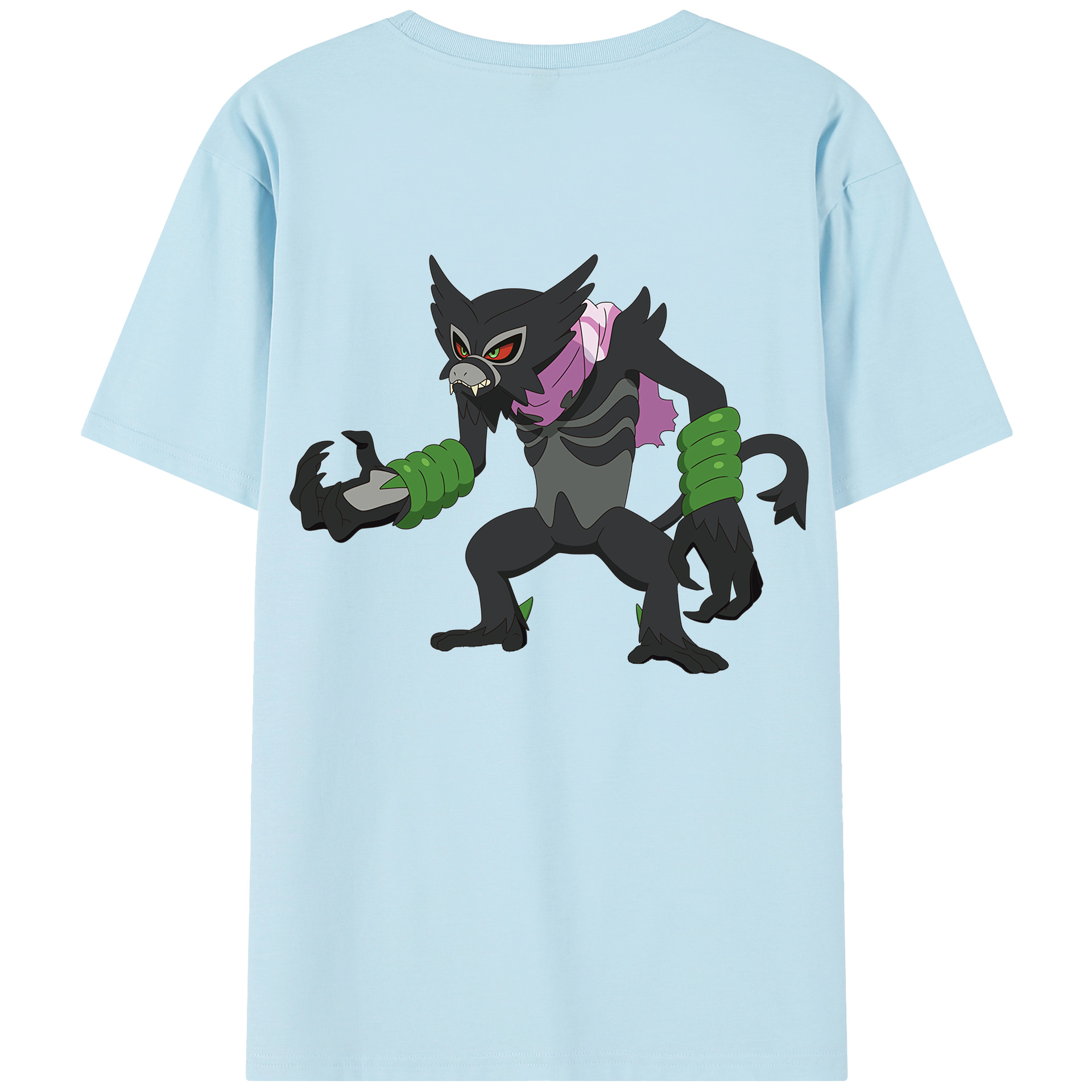 （画像用） ポケットモンスター Pokémon 綿100％半袖Tシャツ（背面プリント）